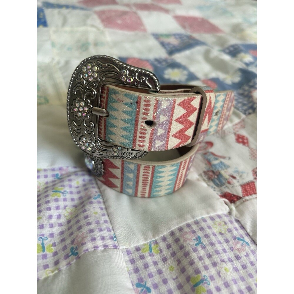 Girls Nocona Western Sparkle Belt Size 20”